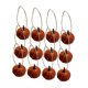 thumbnail image 4 of Paquete de 12 calabazas artificiales de terciopelo, calabazas falsas, para centros de mesa de boda, Con cordón, 4 of 9
