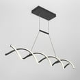 thumbnail image 3 of Artika DNA Modern LED Pendant Light Fixture, Black, 3 of 5