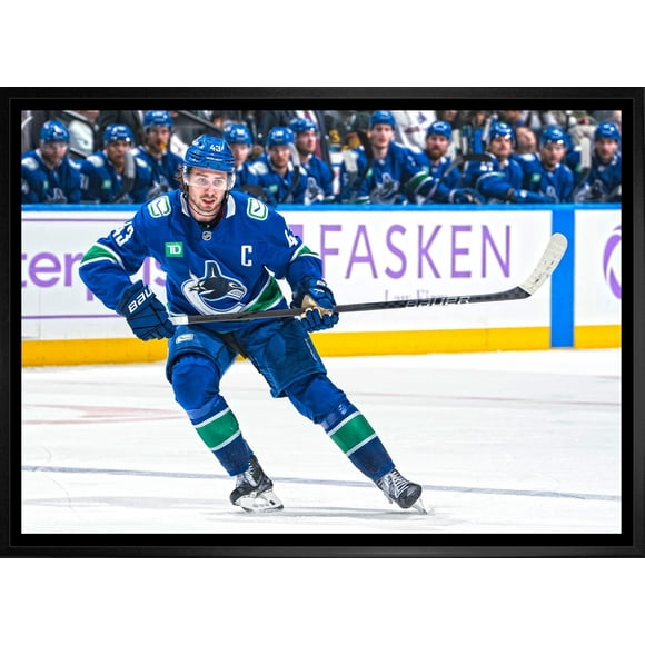Quinn Hughes 20x29 Framed Canvas Vancouver Canucks