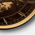 thumbnail image 3 of Designart 'Gold Fashions Lips Glam Wall Clock, 3 of 4