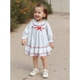 thumbnail image 5 of BemeyourBBs Girls Long Sleeves Nightgowns Bow Doll Collar A-Line Pajama Dress, 5 of 9