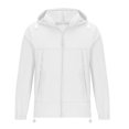 thumbnail image 4 of Maoxin Men's Jacket Men's Sunscreen Suit Long Sleeved Hooded Casual Jacket Jacket Coats , White , XL, 4 of 6