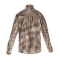 thumbnail image 5 of HOWPAY Plaid Shirts for Women Button down Long Sleeve Classic Collared Casual Shackets Loose Fit Business Stretch Oversized Fall Clothes Khaki S, 5 of 5