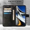 thumbnail image 3 of Allytech Wallet Case for Google Pixel 8 Pro 6.7", PU Leather Flip Folio Stand Cover Cards Slots Cash Pocket Slim Fit Hand Wrist Phone Case Cover for Google Pixel 8 Pro - Black, 3 of 4