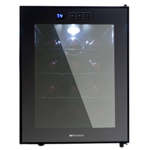 Emerson Er102001 Wine Cooler Black 12 Bottle Walmart Com Walmart Com
