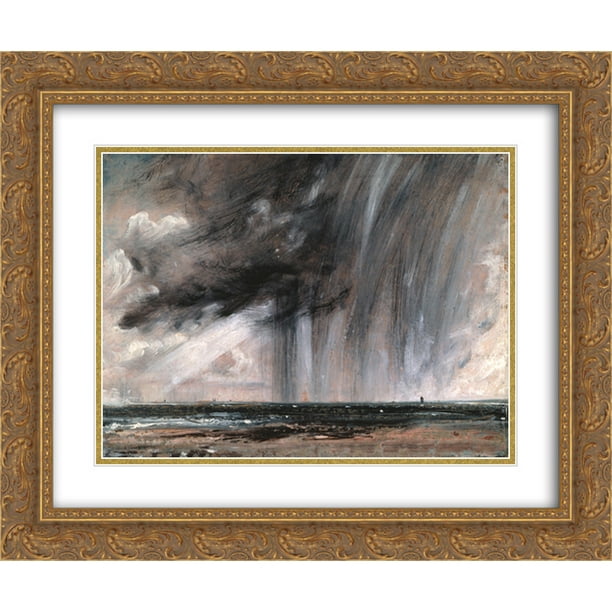 John Constable 2x Matted 24x20 Gold Ornate Framed Art