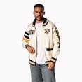 thumbnail image 4 of Unisex The Wild Collective  Cream Pittsburgh Penguins Jacquard Full-Zip Sweater, 4 of 4