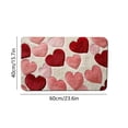 thumbnail image 2 of Easter Decor Welcome Doormat - Red & Pink Heart Sweet Rug for Indoor Outdoor Entrance, Durable Non-Slip Front Porch Rug, Festive Valentine Decoration Supplies for Home, 24*16in, Colorful, 2 of 7