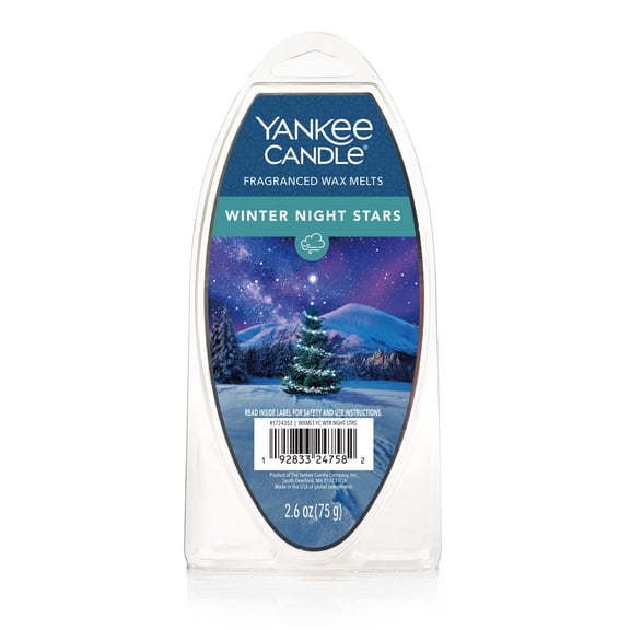 Yankee Candle Winter Night Stars Fragranced Wax Melts, 1 Pack of 6, 2.6 oz