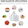 thumbnail image 4 of 2X 3-Tier Sweater Drying Rack Hanging Clothes Hanging Dryer Laundry Mesh Drying Rack, Foldable Clothing Dryer Racks, 4 of 7