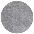 thumbnail image 1 of HomeRoots 352623 6 ft. Round Polyester Grey Heather Area Rug, 1 of 1