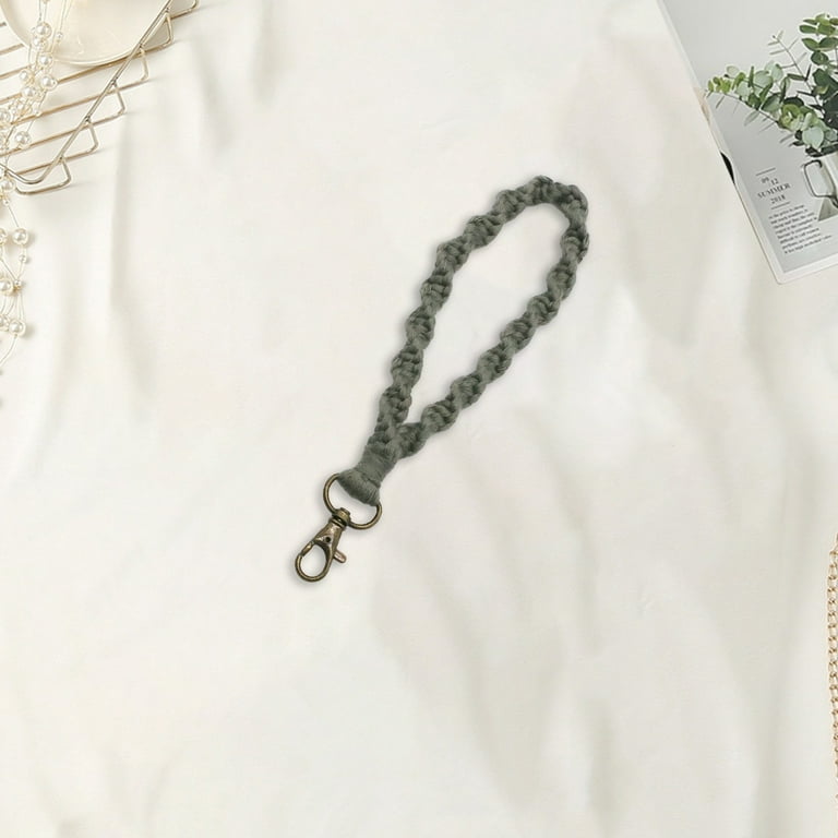 Macrame Keychain Wristlet Keychains for Women Handmade Hand Macrame Keychain Wristlet Keychains for Women Handmade Hand