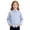 0#-Blue364, variant on Kiijoy Toddler Girls Long Sleeve Dress Shirt Formal Classic Solid Button Down Shirt Top