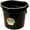 Black, variant on Little Giant Flat Back Bucket 20 Qt - Feed Livestock and Pets with Options of 12 to Choose from - Bundled by Evergreen Farm and Garden (Blue)