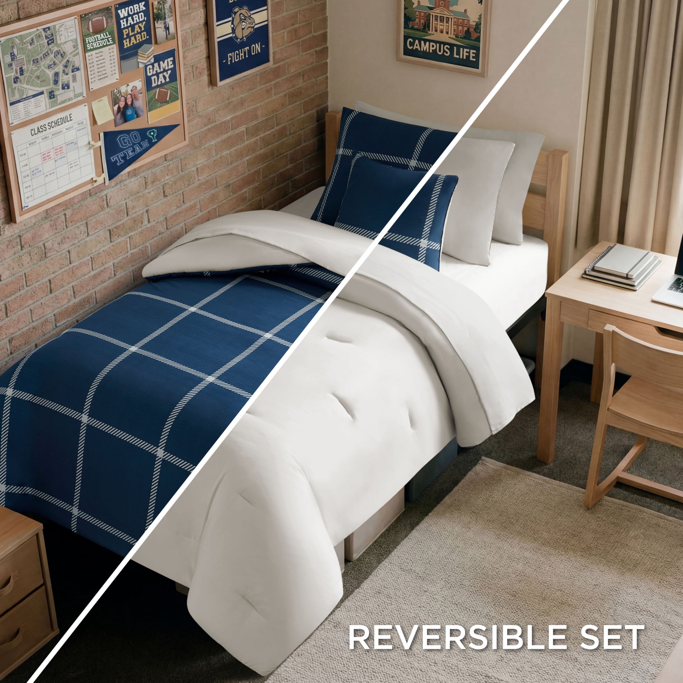 The Sheet Lab Window Pane Check Bed in a Bag