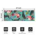 thumbnail image 5 of Doberman Dog Pattern with Pioneer Flower Door Rugs,Washable Non Slip Door Mats Indoor,Decorative Door Mats,Entry Mat Indoor for Entrance,Bedroom,Kitchen,Bathroom,16"x47", 5 of 6