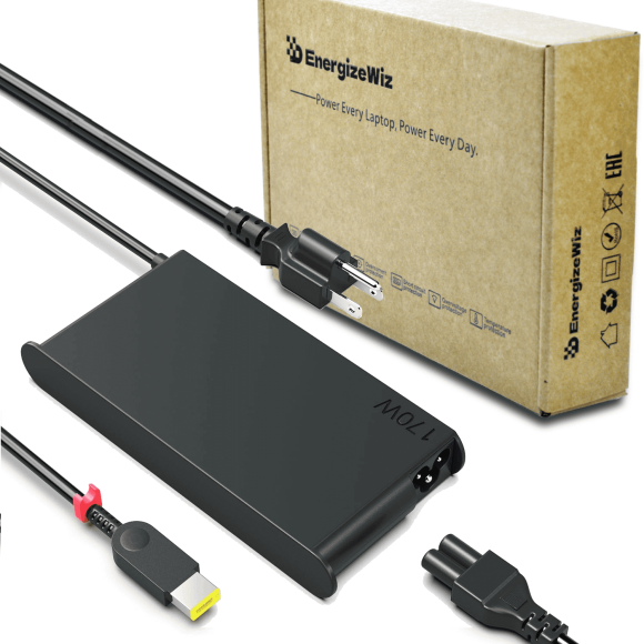 170W Charger 20V 8.5A for Lenovo Legion Slim 5 Yoga Pro 9i ThinkPad X1 Extreme P16 P16v IdeaPad Pro 5 LOQ Laptop Power Supply