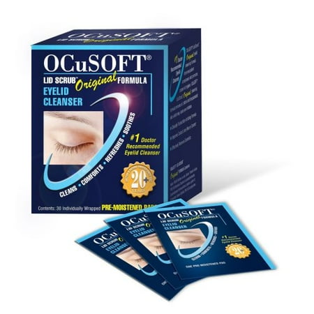 Eyelid Cleanser Ocusoft Lid Scrub, 30 per box