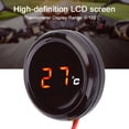 thumbnail image 3 of Temperature Gauge For Car, 0-120 Degrees Celsius Car Thermometer Digital Temperature Gauge with LCD Screen For Motorcycle, 3 of 7