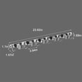 thumbnail image 2 of Gray Broom Holder Wall Mount Mop Organizer with 5 Clips And 6 Hooks, 2 of 2