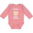 thumbnail image 3 of Inktastic Future Rock Climber Gift Boys or Girls Long Sleeve Baby Bodysuit, 3 of 5