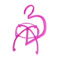 thumbnail image 4 of Soporte para peluca colgante Strade Fareast Limited Rosa 22 cm x 23 cm, 4 of 8