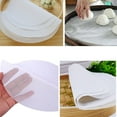 thumbnail image 6 of tooloflife Steamers Mat for for Steaming Buns Dumplings Pastry Self Detaching Non-Stick Porous Silicone White Round 16cm-25cm, 6 of 8