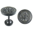 thumbnail image 2 of Urbanest Medallion Curtain Holdback – Elegant Drapery Tieback, Farmhouse Drapery Hardware for Stylish Window Treatments, 2 Pieces, Antique Silver/Pewter, 2 of 2