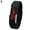 Black, variant on 5Pcs Unisex Fashion Silicone Red LED Sports Bracelet Touch Digital Wrist Watch
