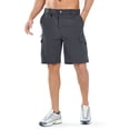 thumbnail image 6 of NORTHYARD Men's Cargo Shorts 9" Hiking Camping Golf Short Casual Travel Work Outdoor UPF 50+ Multipocket for Men Darkgrey 2XL, 6 of 8
