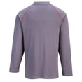 thumbnail image 2 of Portewst FR01 Mens Bizflame Flame Resistant Crew Neck Work Sweatshirt Gray, 6X-Large, 2 of 2