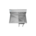 thumbnail image 2 of Koolmore SA121610-16L3 1 Compartment Stainless Steel Commercial Kitchen Prep & Utility Sink With Drainboard - Bowl Size 12" X 16" X 10", 2 of 6