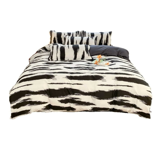 Summer Special Savings Office Tools!Kyusrd Bed Four Piece Gift Set Home Textile Sanding Four Piece Fashion Austerity Style