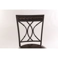 thumbnail image 6 of Home Square 43" Transitional Swivel Bar Stool in Black Silver - Set of 2, 6 of 7