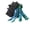 Blue-green, variant on 3D Printed Hermit Crab, Animals Fidget , Articulated Flexible ,Realistic Slithering Design, Home Office Executive Desk Decor