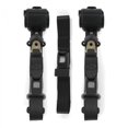 thumbnail image 1 of Jeep Comanche 1985-1992 Standard 3 Point Black Retractable Bench Seat Belt Kit - 3 Belts, 1 of 1