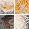 thumbnail image 2 of Weave Rattan Ceiling Pendant Light Fixtures Bird light fixture shade Nest Chandeliers Coffee, 2 of 9