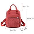 thumbnail image 2 of CXKKK Women's Large Capacity Backpack, Handbag Crossbody Shoulder Bag Multi Carry Travel Daypack with Multiple Zipper Pockets, 2 of 4