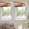 thumbnail image 2 of LALILO Kitchen Curtain Valance Woman Tropical Beach Rod Pocket Window Curtain 52"x 18" Set of 2, 2 of 7