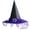 Purple, variant on Witch Hat Halloween clothes Accessory for Adults s Party Decor Spooky Celebration - Portable Design Theme Parties Dance Events Roleplay Enthusiasts(Black)