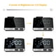 Réveil Numérique le Plus Récent, Horloges Électroniques à Miroir à LED avec 8 Alarmes en Option – image 3 sur 6