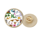 thumbnail image 1 of Haití Landscap animales bandera nacional Broche de oro metálico circular, 1 of 3