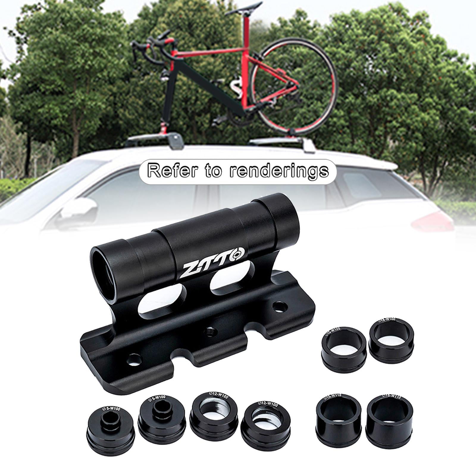 Durable Carrier Roof Rack Bicycle Car Quick-release Alloy Fork Lock Mount Rack 
