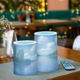 thumbnail image 3 of Yayeee Flameless Candles with Remote Flickering Battery Operated Multi Color Changing, Brown Floral, 3 of 7