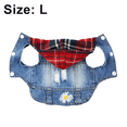 thumbnail image 2 of Ropa para mascotas, chaqueta vaquera para perros, chaqueta vaquera azul fresca, chaleco con solapa para perros pequeños MFZFUKR CPB-DE-LYY1997-4, 2 of 5
