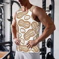 thumbnail image 5 of Rateoe Peanuts7 Pattern Sleeveless Gym Shirt Muscle Tee Breathable Workout Shirt Slim-Fit Tank Quick Dry Fit Muscle Tank Top Bodybuilding Sleeveless T Shirt-Large, 5 of 7