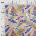 thumbnail image 2 of oneOone Velvet Light Brown Fabric Beach Craft Projects Decor Fabric Printed By The Yard 58 Inch Wide, 2 of 4