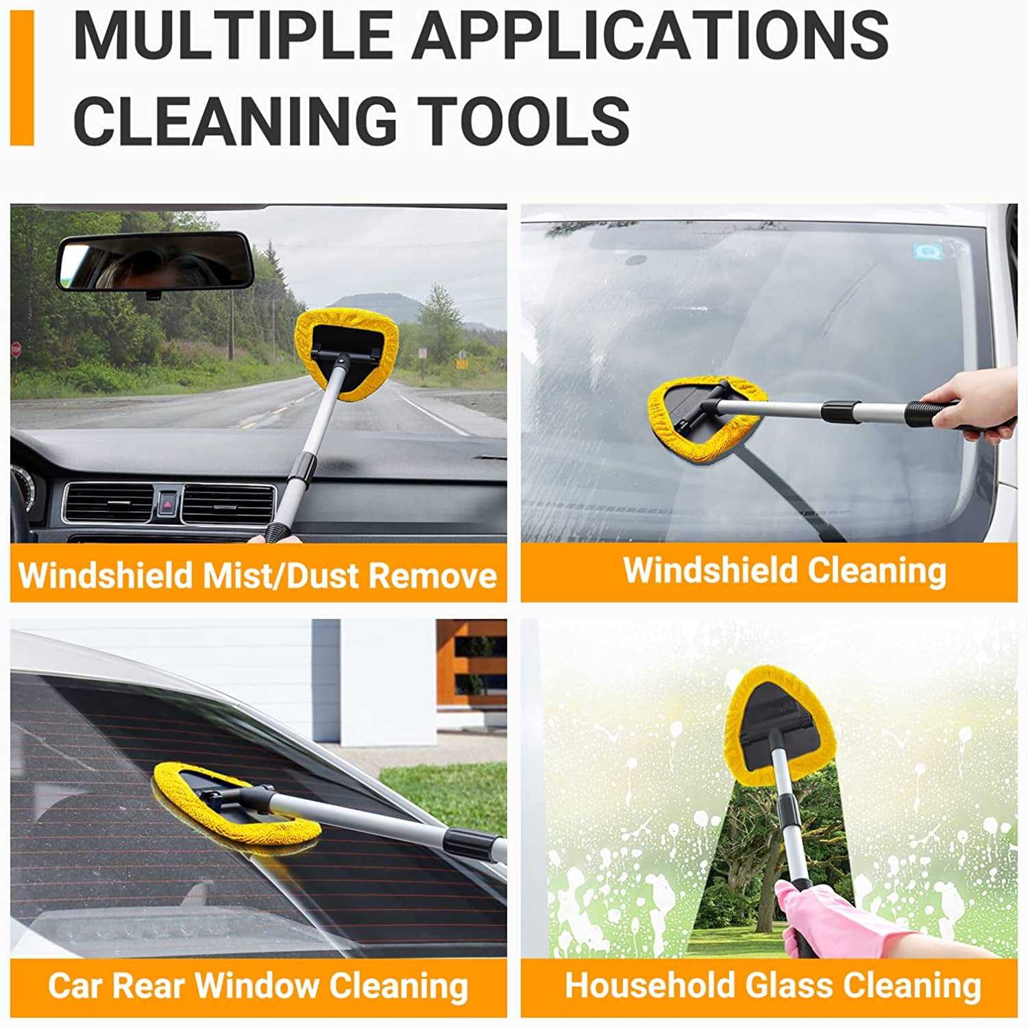  Sowist Car Windshield Cleaner Wand Cleaning Kit Interior,Car  Window Cleaning Tools for Wiper Fluid and Defogging,Invisible Glass Cleaner  Automotive Tools : Automotive