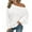 White, variant on Womens Fall Sweaters Off The Shoulder Batwing Sleeve Textured Knit Tops Oversized One Shoulder Sweater Solid Color Comfort Sweater Fashion Clothes /Black