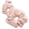 thumbnail image 1 of Kitsch Satin Brunch Scrunchie, Softer than Silk Scrunchies for Women, Jumbo Satin Hair Tie for Thick Thin Hair, Frayed Blush, 1 of 4